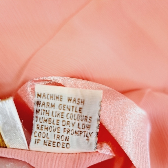 Victoria's Secret 1980's Vintage Gold Label Coral Wrap Cover Up Robe - Picture 8 of 10